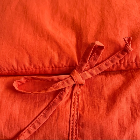 Olend Nina Soft Bag coral orange flap crossbody puffer - Picture 3 of 7